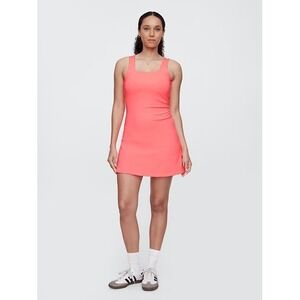 GapFit‎ Athletic Dress Women's XL Pink Neon Ruched Activewear Tennis Golf Shorts